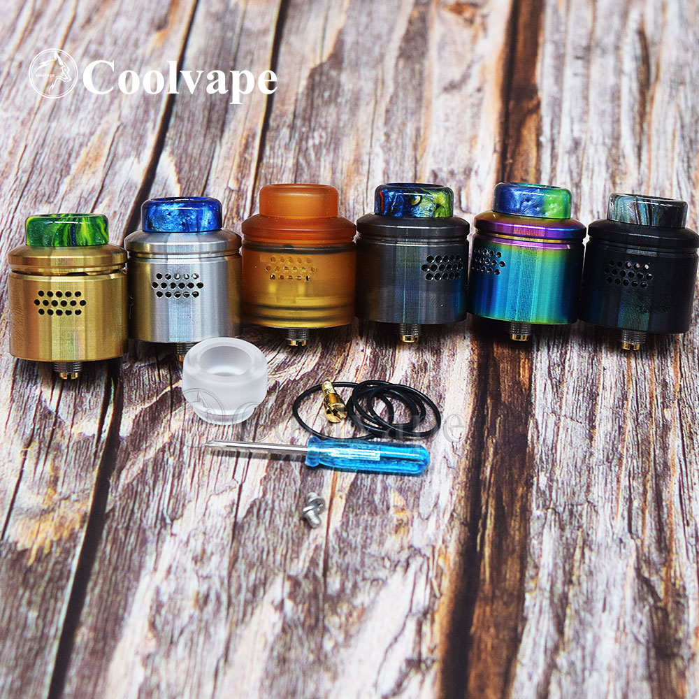 coolvape Profile RDA 24mm Vape Adjustable pin BF Tank Vaporizer Single mesh coil Atomizer vs kylin m rta fit thc tauren mod