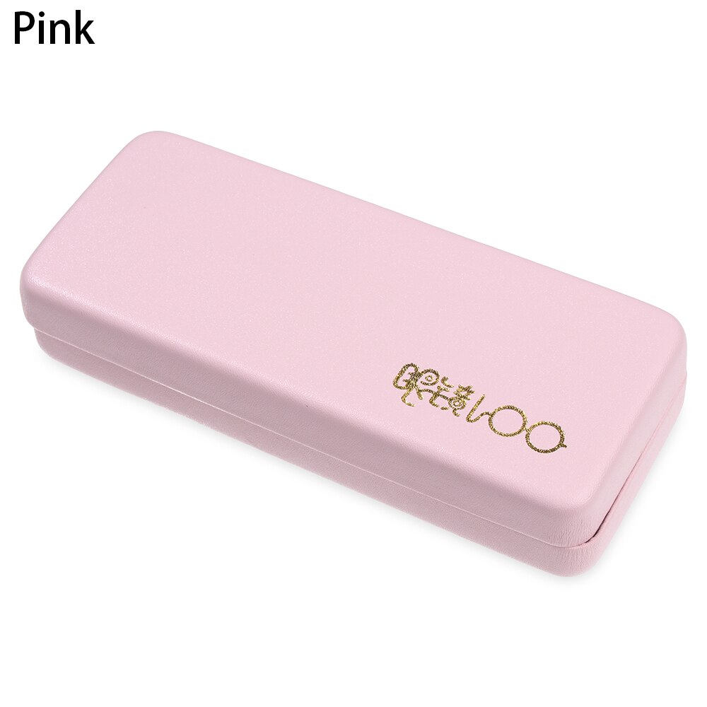 1Pc Unisex Magnet Glasses Box Women Men Portable Sunglasses Case Optical Reading Eyeglasses Box Eyewear Protector: D-pink