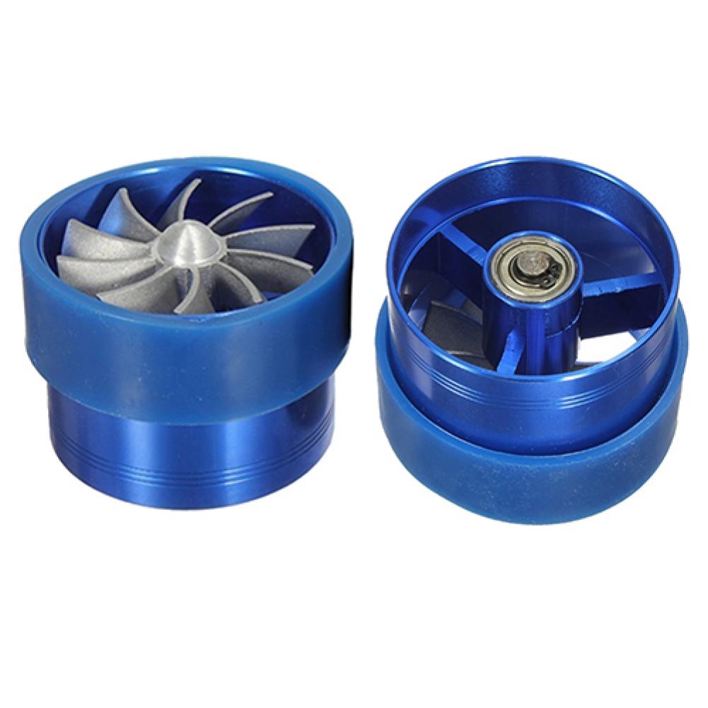Universal Fuel Gas Saver Air Filter Intake Single Supercharger Turbine Turbo Fan