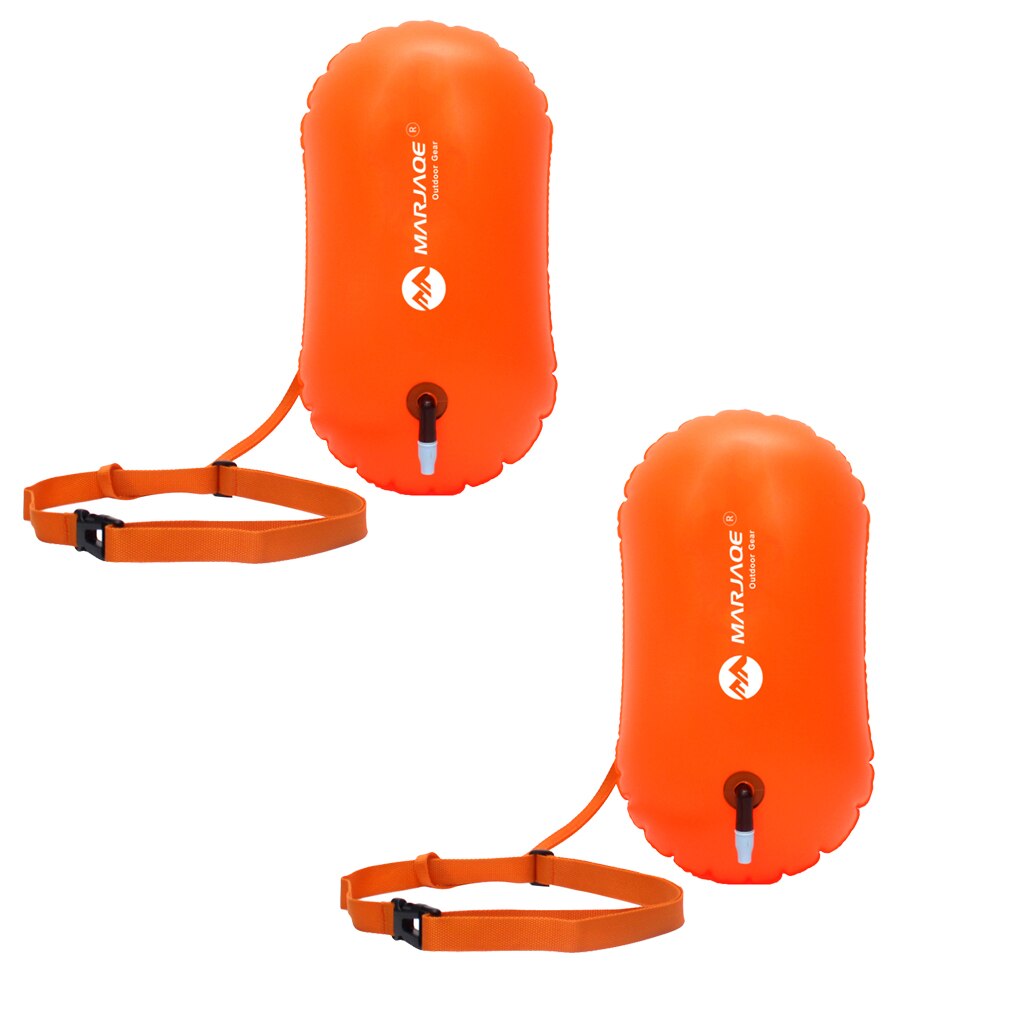2 stk. svømningsbøjesikkerhedsbåd til voksne - vandtæt og oppustelig - perfekt til svømningstræning i åbent vand