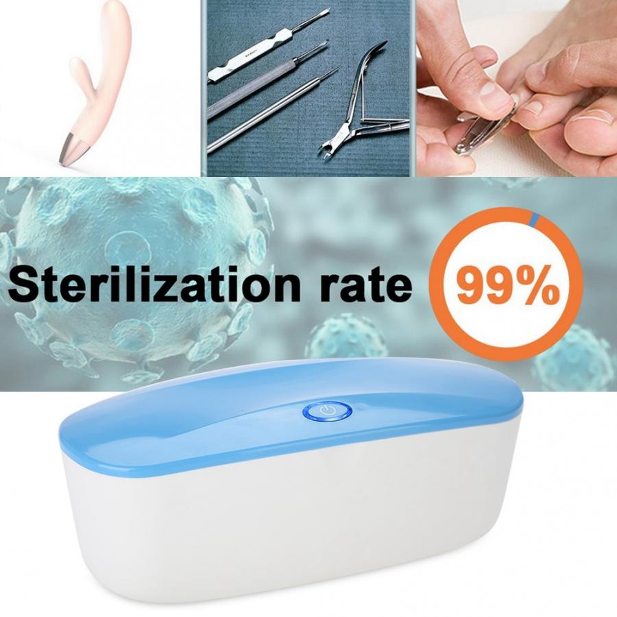 UV LED Sterilizer For Bacteria Prevention Nail Salon Ozone Ultraviolet Disinfection Equipment Tools Cabinet Sterilizer Box