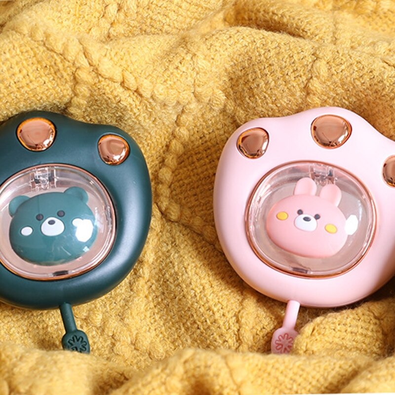 2022 mini scaldamani a forma di artiglio di gatto carino scaldamani elettrico ricaricabile USB per uso invernale da viaggio tutto'aperto