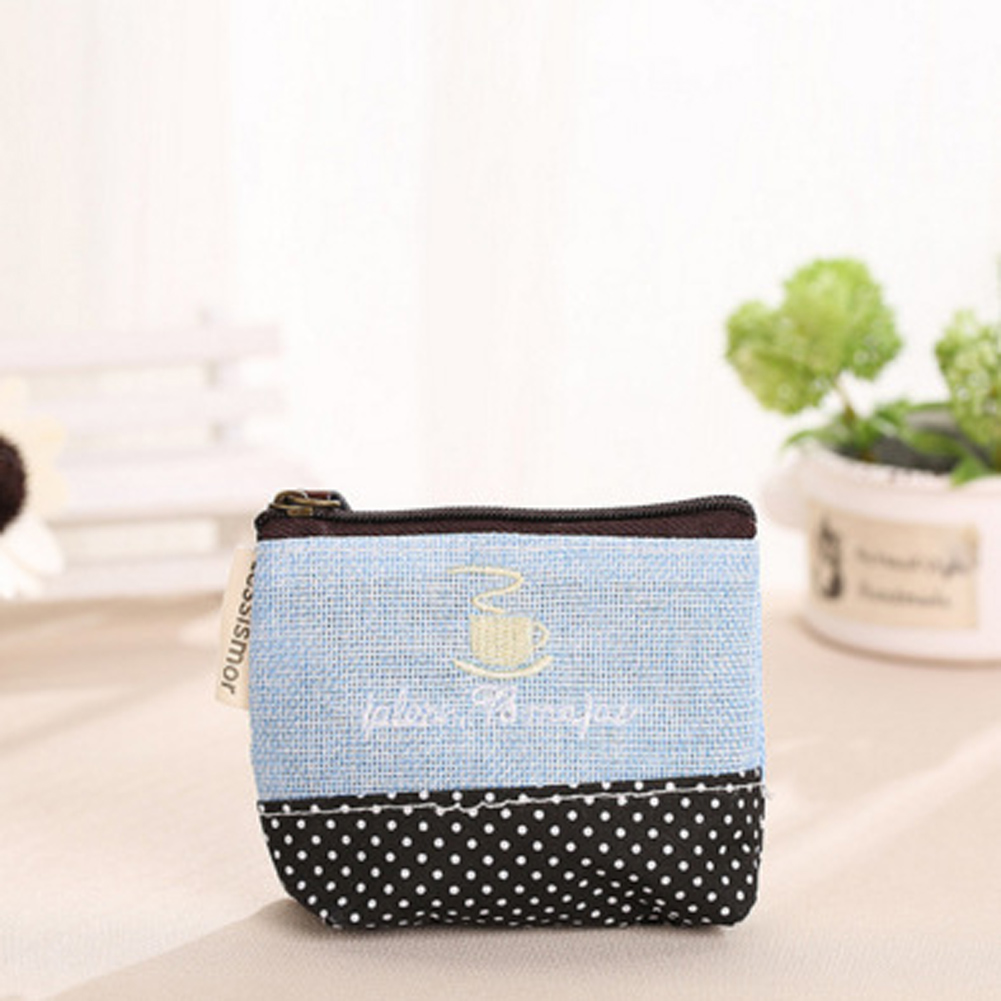 Frauen Geldbörse Nette Blume Druck Damen Kleine Brieftasche Tasche Headset Linie Beutel Kreditkarte Halter Lippenstift Tasche Mädchen