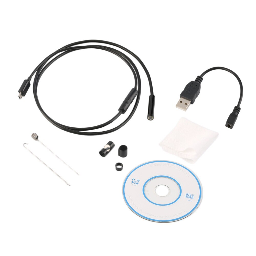 6LED 7mm Lens Endoscope Waterproof Inspection Borescope Camera for Android