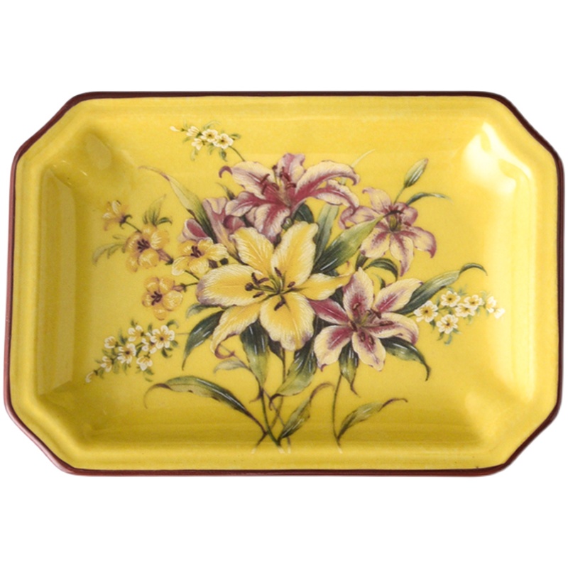 1pc Europäischen Blume aufbringen Keramik Seifenschale Seife Verpackung Boxen Haushalts Schlecht Lagerung Liefert Toilette Dusche Liefert