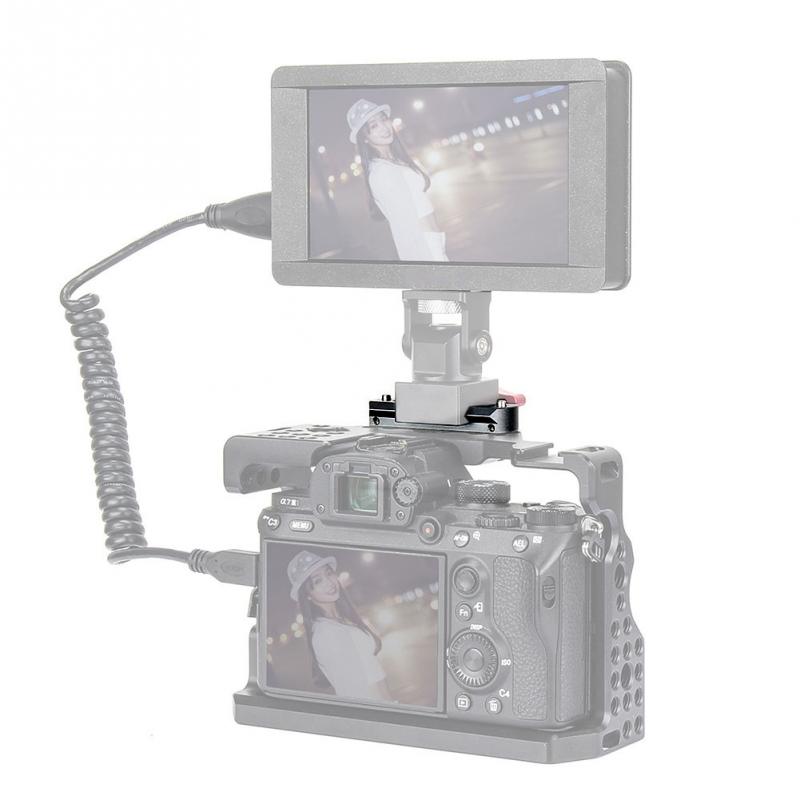 6cm Lange Schiene Schwarz Rigs Mit Frühling Pins Anti Werkzeug Quick Release Durable Sicherheit Aluminium Legierung Schutzhülle Für DSLR Kamera