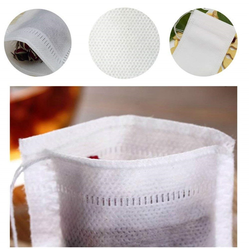 150 STUKS Lege Papier Theezakjes Filter Met String Heat Seal meloen blad theezakjes lege Theezakjes verpakking kruiden zak zakjes thee