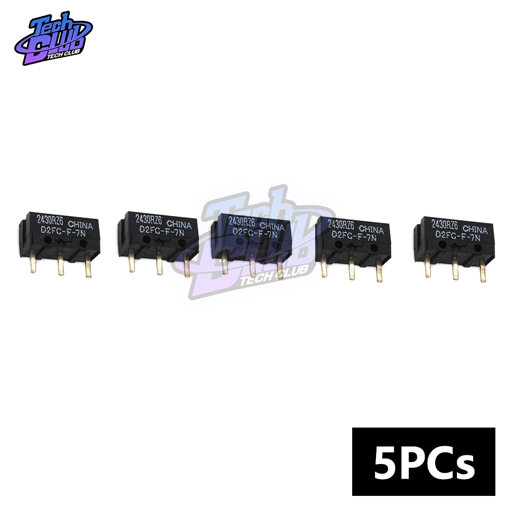 thumbnail image 2 of 5pcs D2FC-F-7N (10M) Micro Switch For Mouse - Brand New - Omron Style 2 of 5