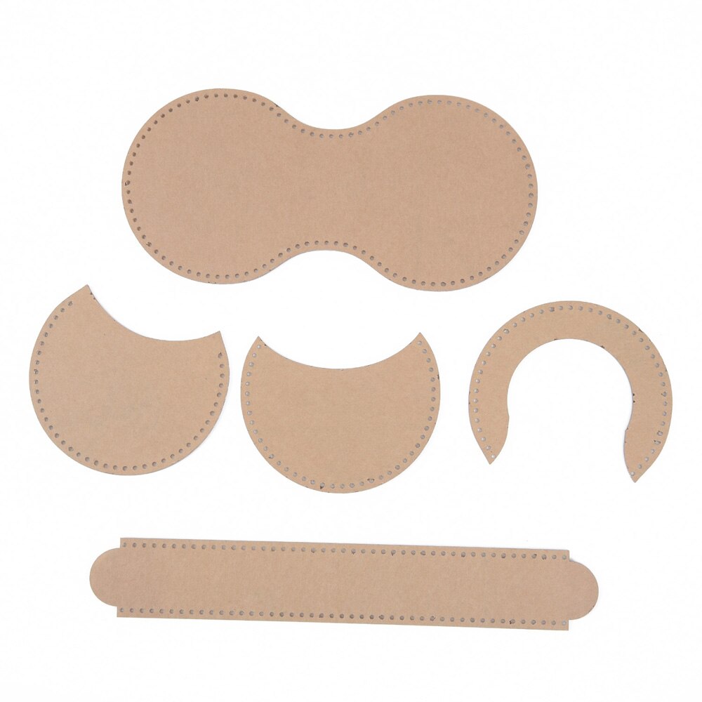 1PC Transparent Acrylic Wallet Template Horseshoe Pattern Coin Purse Stencil DIY Handmade Leather Tool Set