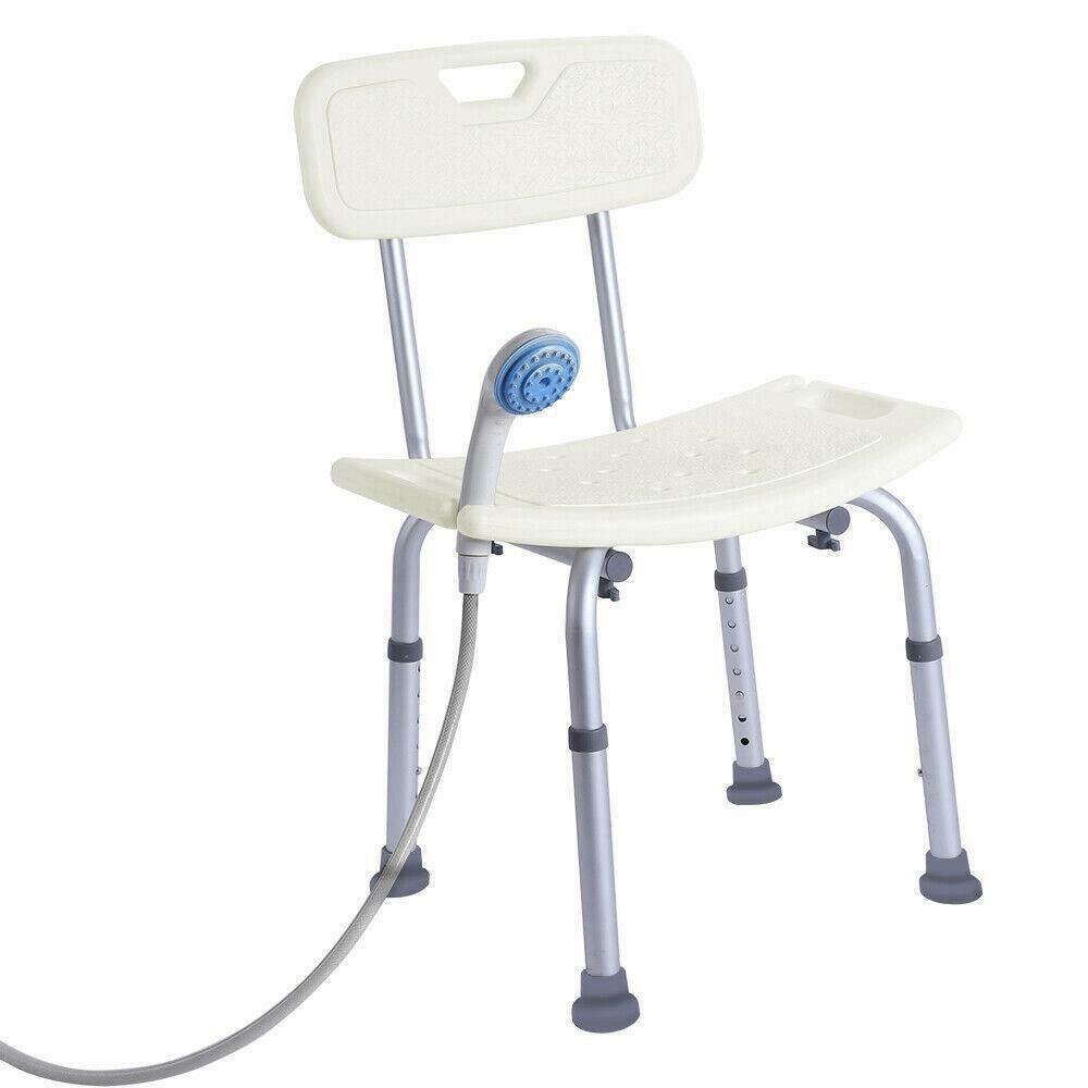 Adjustable Height Elderly Bath Tub Shower Chair Bench Stool Seat Non-slip Bath Shower Seat for Disabled Elderly Pregnant Women