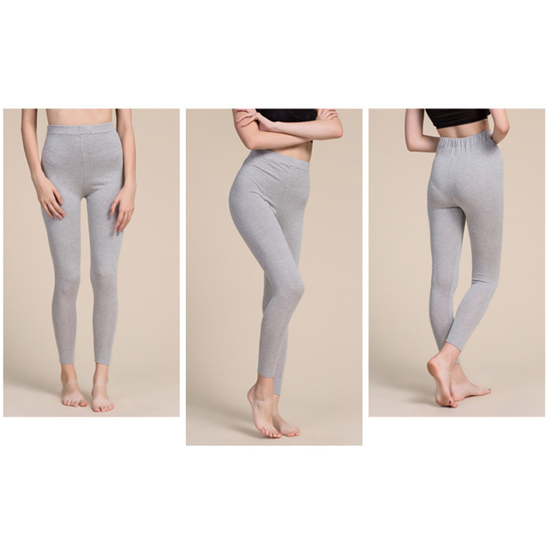 Birdtree Dames 80% Zijde 15% Wol 5% Nylon Broek Breien Stretchy Full Length Warme Trui Thermische Legging Herfst Winter B37127qc