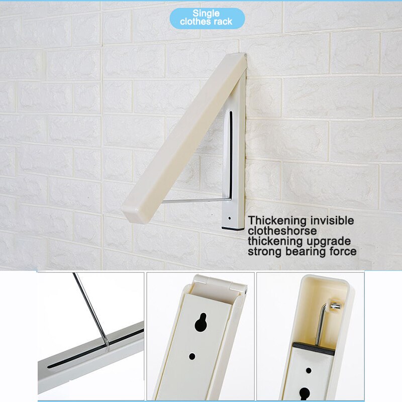 Retractable Clothes Airer Washing Line Laundry Wall Mount Dryer Hanger Clothe Hanger Outdoor Washing Line Drying Rack