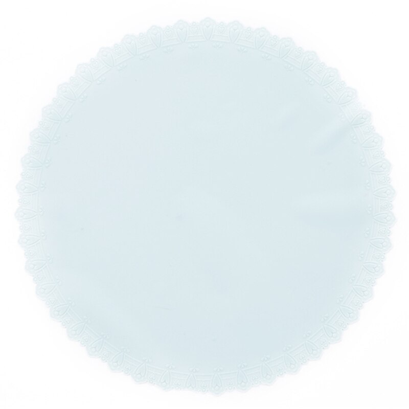 Herbruikbare, vershouddeksel voor voedsel van siliconen, rekdeksel, kanten bekermatten, kookaccessoires, keukengereedschap, deksel: Blauw