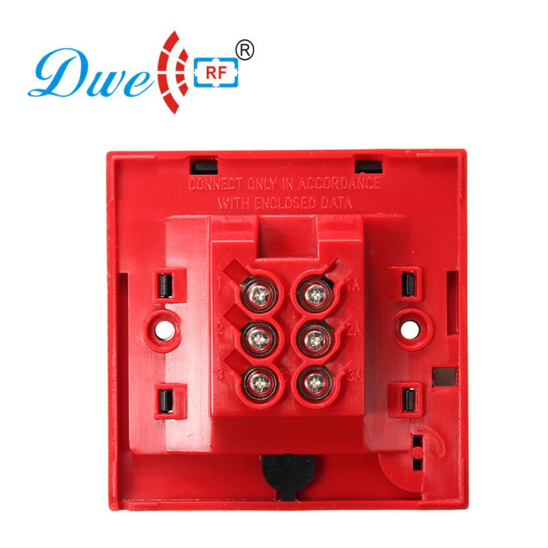 12V emergency breakglass fire alarm manual call point door release exit push button switch