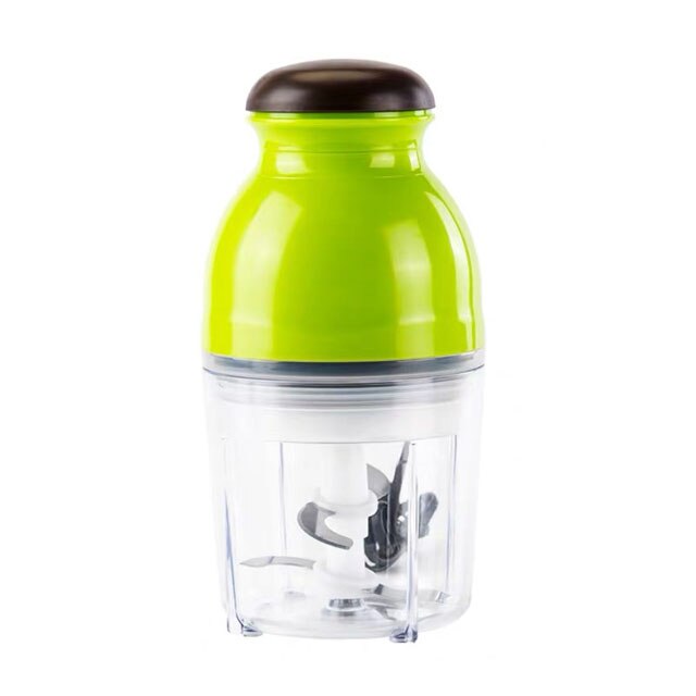 Blender Portable Fruit Juice Maker 220V Multifunction Meat Mixer Smoothies Blender Vegetable Juicer Baby Food Mixer Machine: Green  plastic cup