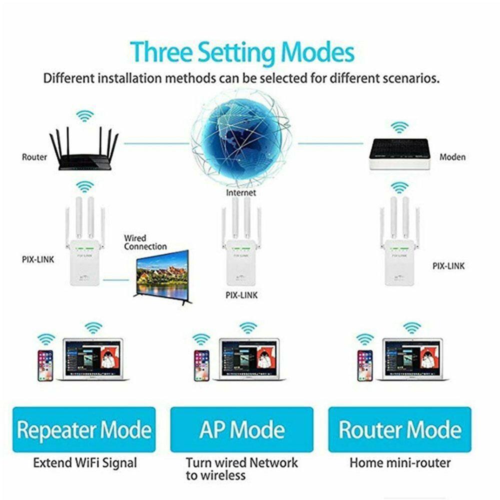 WR09 network repeater four antenna wifi signal amplifier extender 300M Repeater router S3Y2