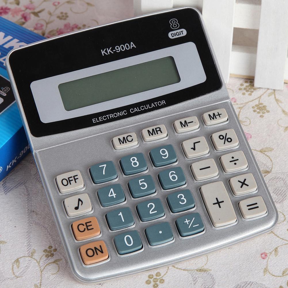 1pc Office Commercial Calculator 8 Digit Large Screen Computer Financial Accounting Electronic Calculator Battery Powered