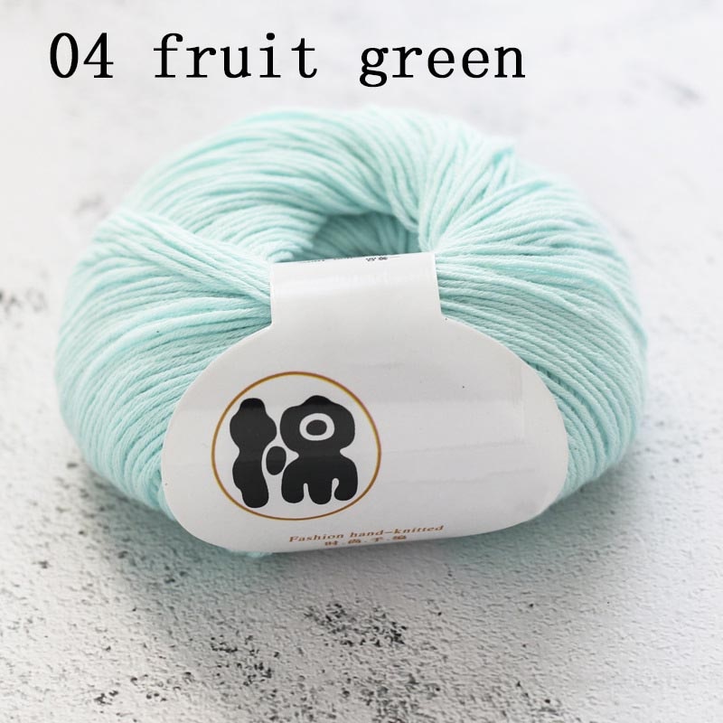 Multi Purpose 8 Strands 100% Cotton DIY Hand-knitted Colorful Crochet Knitted Yarn Home Sewing Supplies Anti-pilling 50g/Ball