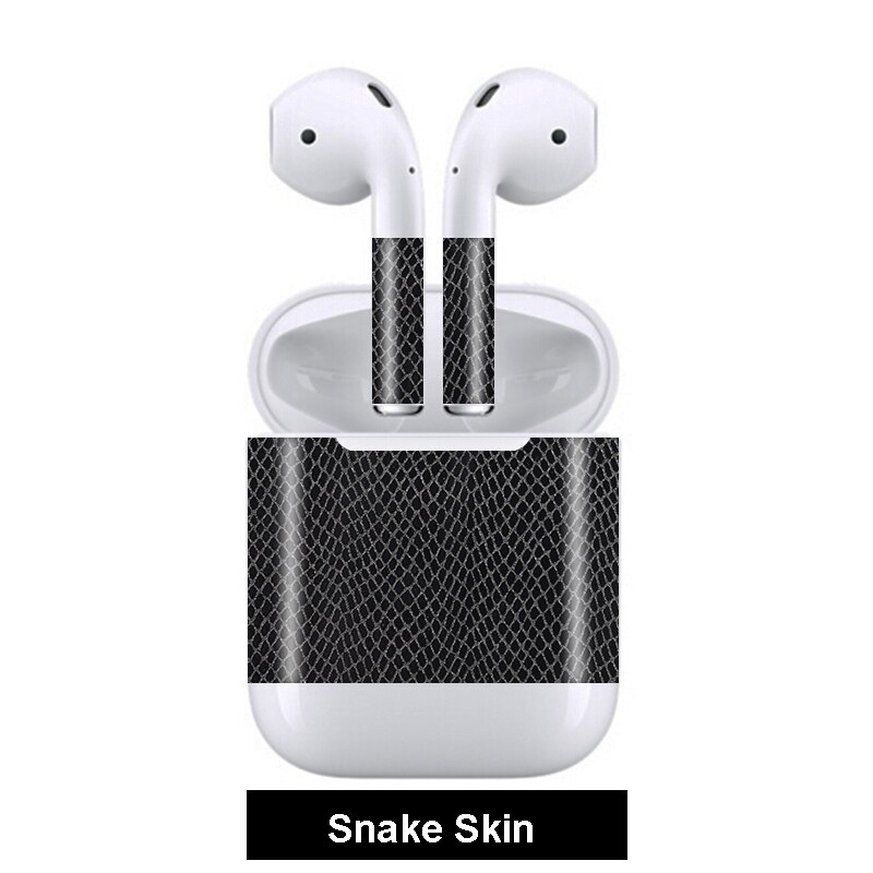 3D Camo Pelli di Coccodrillo pelle di Serpente A Prova di Graffio Auricolare Films Sticker Per Apple Airpods Autoadesivo Della Pelle: Snake Skin