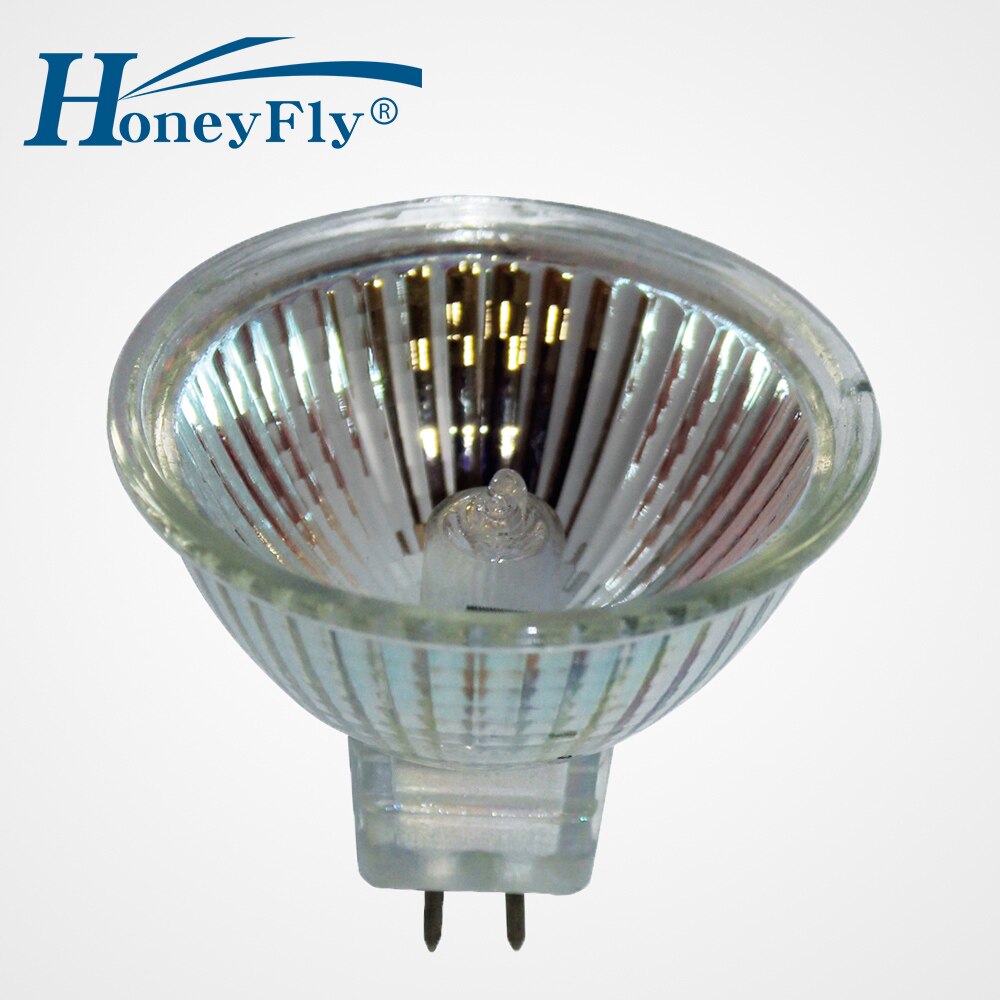 Honeyfly Halogeen Lamp 2 Pcs MR16 12V 2700-3000K 20 W/35 W/50 W halogeen Lamp Licht Warm Wit Dimbare Clear Glas Indoor Lamba
