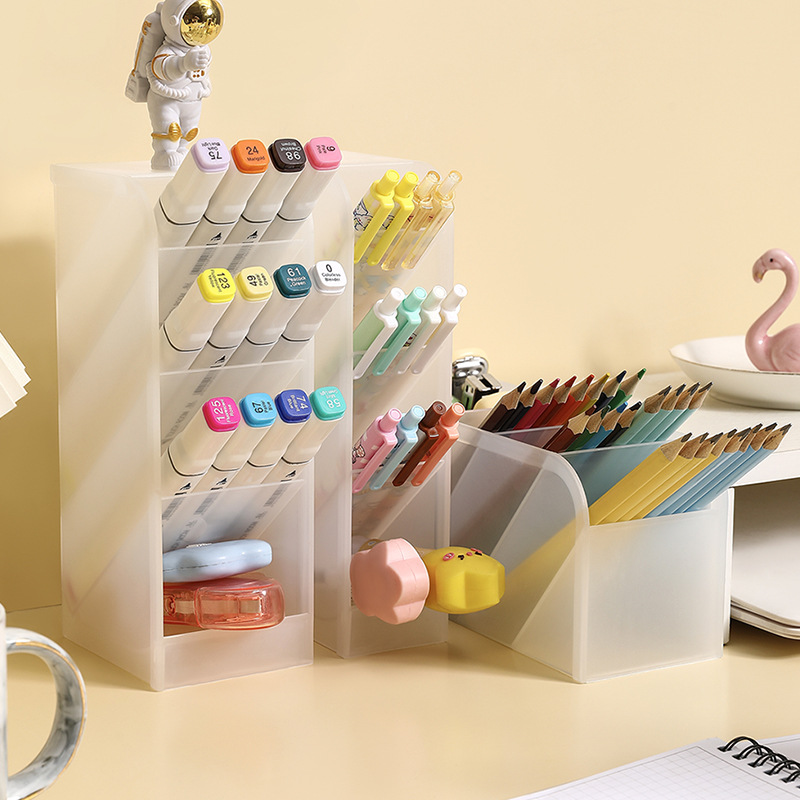 Kawaii Schreibtisch-Schule Büro Briefpapier liefert Lagerung ästhetischen Schreibtisch Veranstalter Zubehör schräGen Stift Halfter machen-hoch Gestell