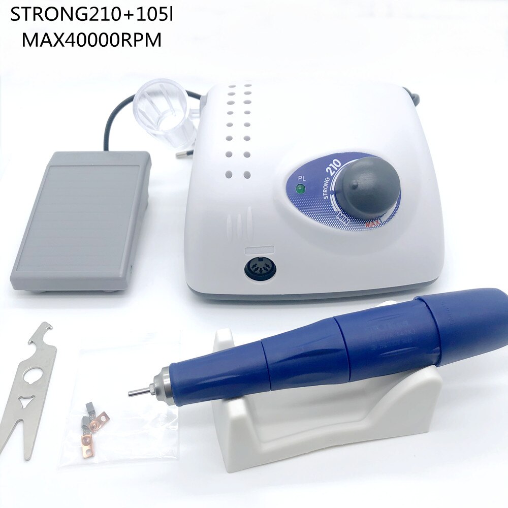 35000Rpm Sterke 210 Elektrische Nail Boor 65W Freesmachine Voor Manicure Pedicure Nail Boor Apparatuur Voor manicure