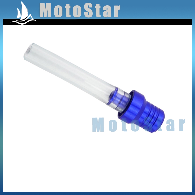 5x Blue Gas Fuel Tank Cover Cap Vent Valve Breather Hose Tube For Pit Dirt Motor Bike Motorcycle