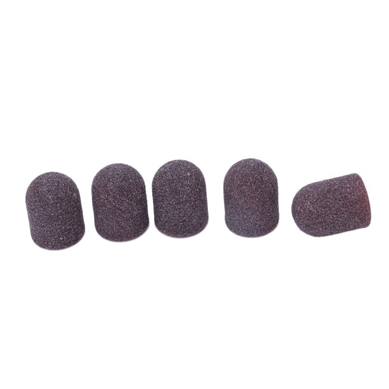 50Stck Schleifen Bands Block Kappen Ohne Griff 80# 120# 180# 13x19Mm Schleif Kappe Manikübetreffend Pedikübetreffend Elektrische nagel Bohrer