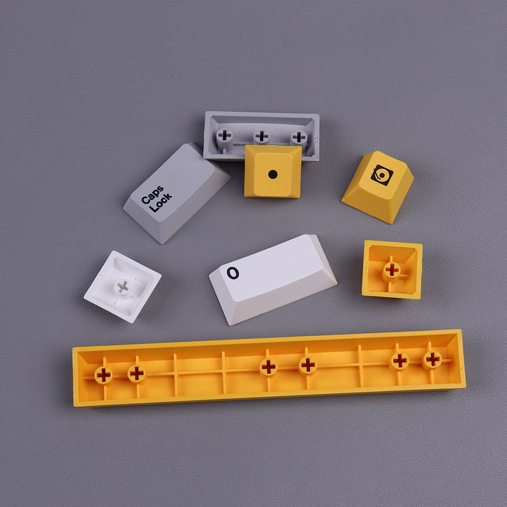 Teclas de perfil de cereza para teclado mecánico para jugar, teclas con tema industrial pesado, 139 teclas, PBT, SUB, DYE-SUB