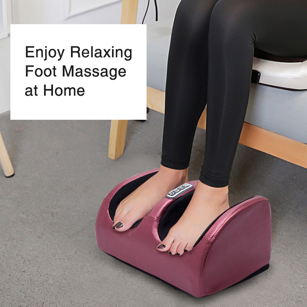 Máquina eléctrica de masaje de pies, vibradores Shiatsu de compresión para pies, rodillo amasador para aliviar el dolor en el pie, de estimulación muscular
