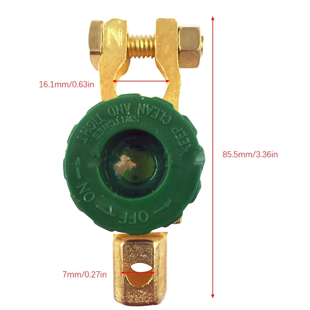 Conector de batería de coche interruptor de alimentación antifugas interruptor de protección de batería Terminal de batería pila
