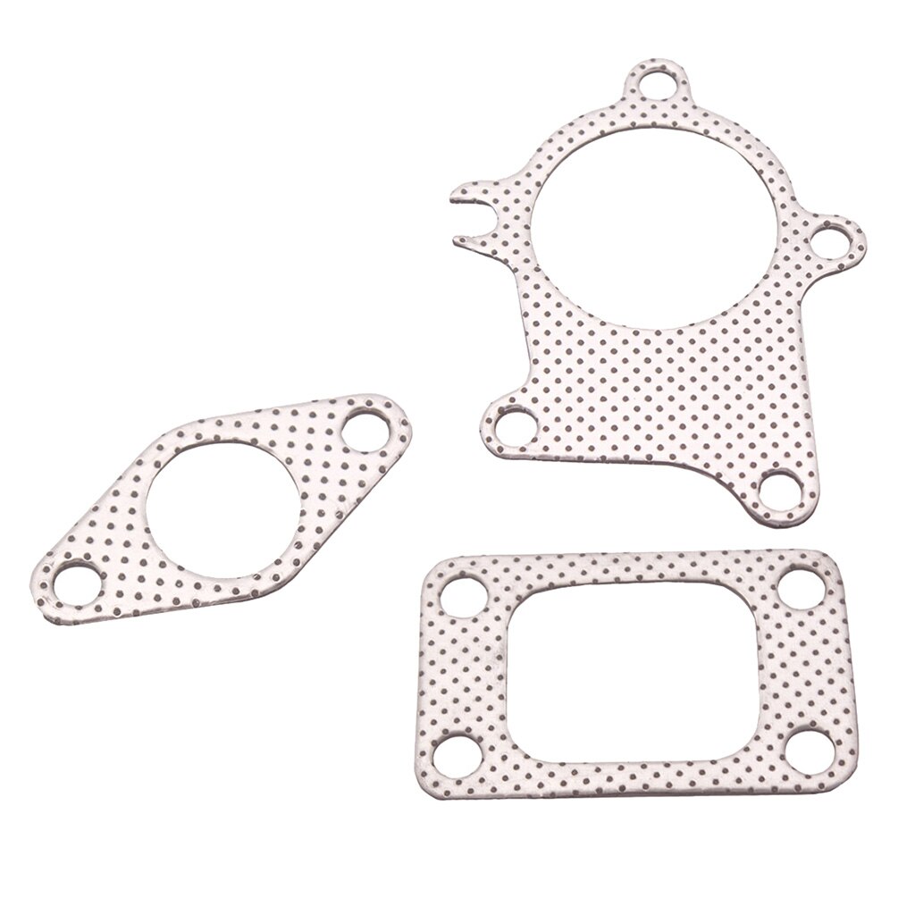 Set Of 3pcs T3 T4 5 Stainless Steel Turbo Downpipe Flange Metal Gasket