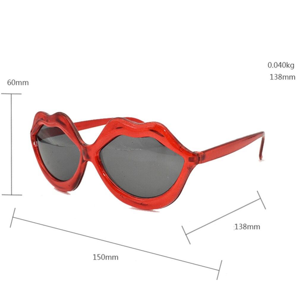 Sexy Rode Lip Sunglass Party Dancing Cool Zonnebril Persoonlijkheid Grappige Bril