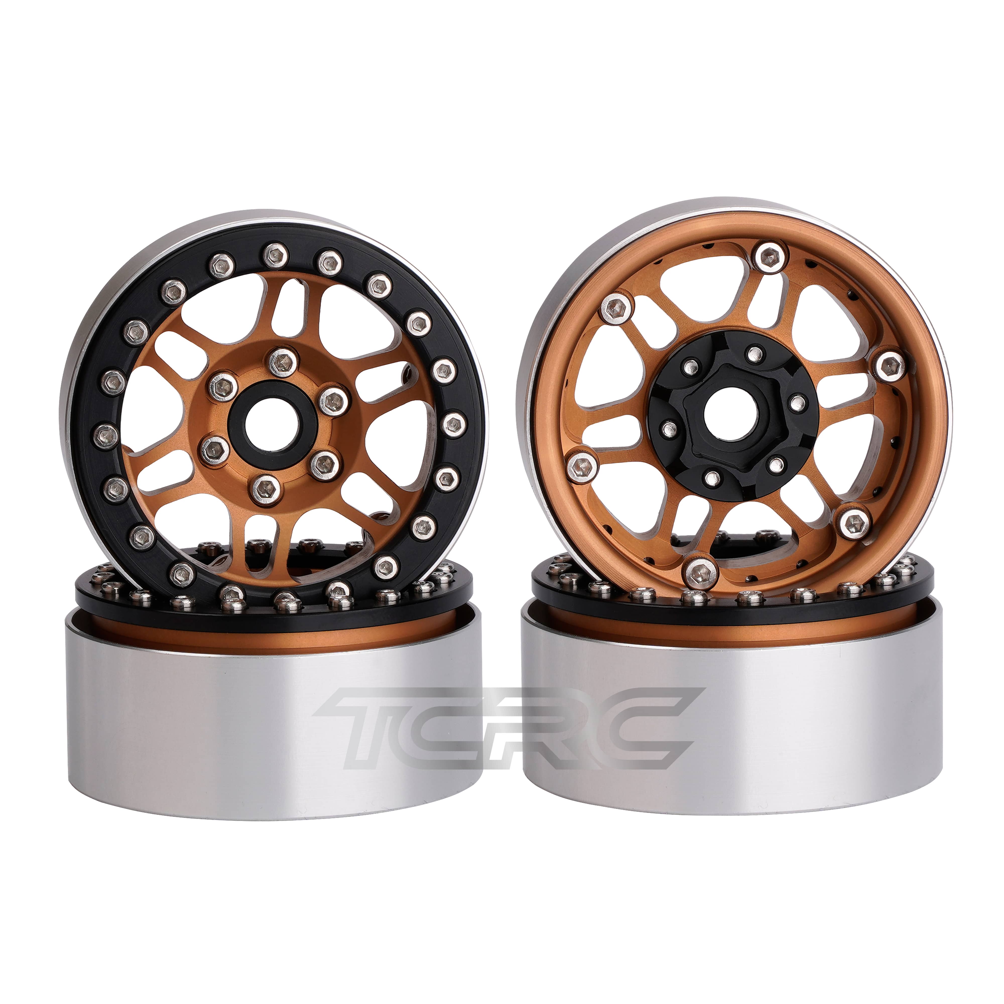 Tcrc 4Pcs Aluminium 1.9 &quot;Hoge Massa Rc Beadlock Wiel Hubs Voor 1/10 Rc Crawler Auto Traxxas TRX4 TRX6 axiale SCX10 Tamiya CC01