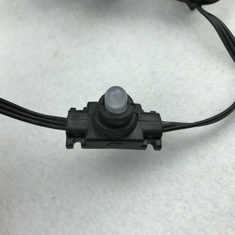 100nodes DC12V WS2811 LED pixel module; all black wire;IP66 rated;100pcs a string;with 2m xConnect pigtail