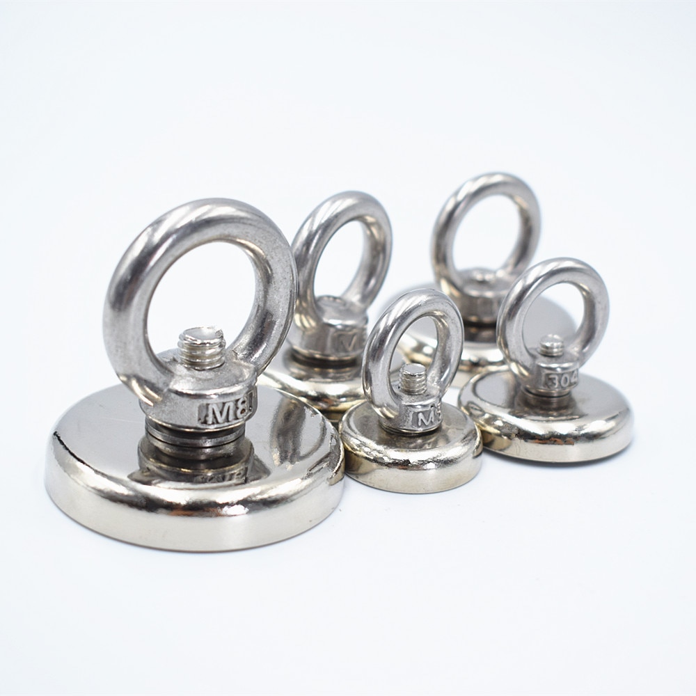 Super Strong Magnet Pot Fishing Magnet Salvage Fishing Hook Magnet Imanes Strongest Permanent Powerful Magnetic round