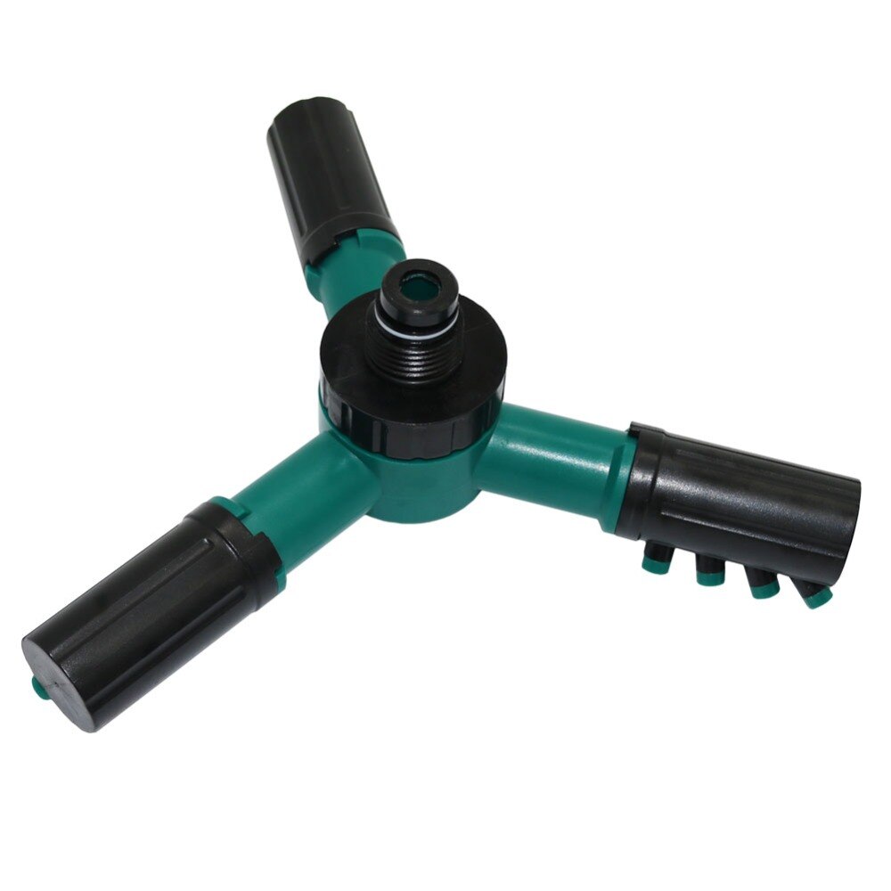 Garden Sprinklers Rotary Automatic Water Sprayer 3 Nozzle Pipe Watering Lawn Irrigation System Sprinkler 20 Pcs