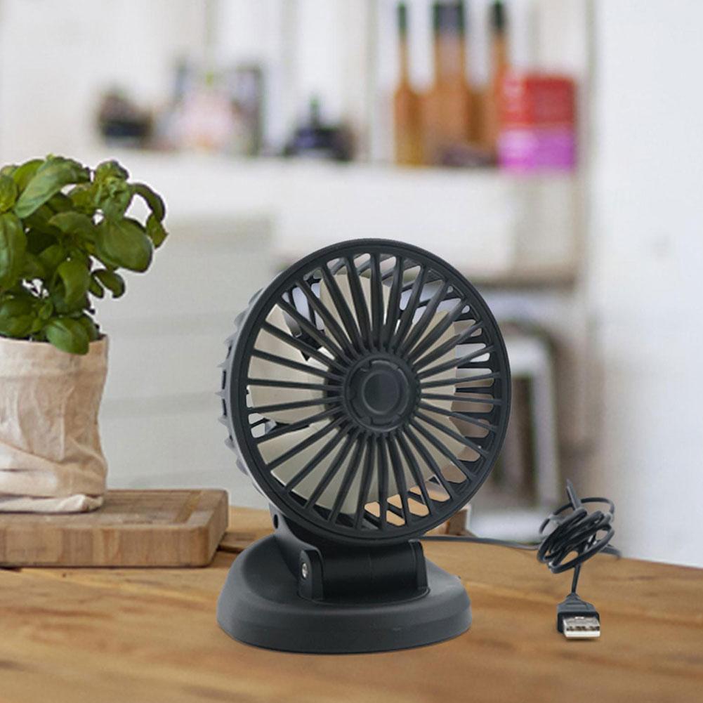 12V 24V Car Electric Fan Two Speed Control Cooler Auto Air 360 Wind-enhanced Cooling Car Adjustable Conditioner Fans Air De P1X3