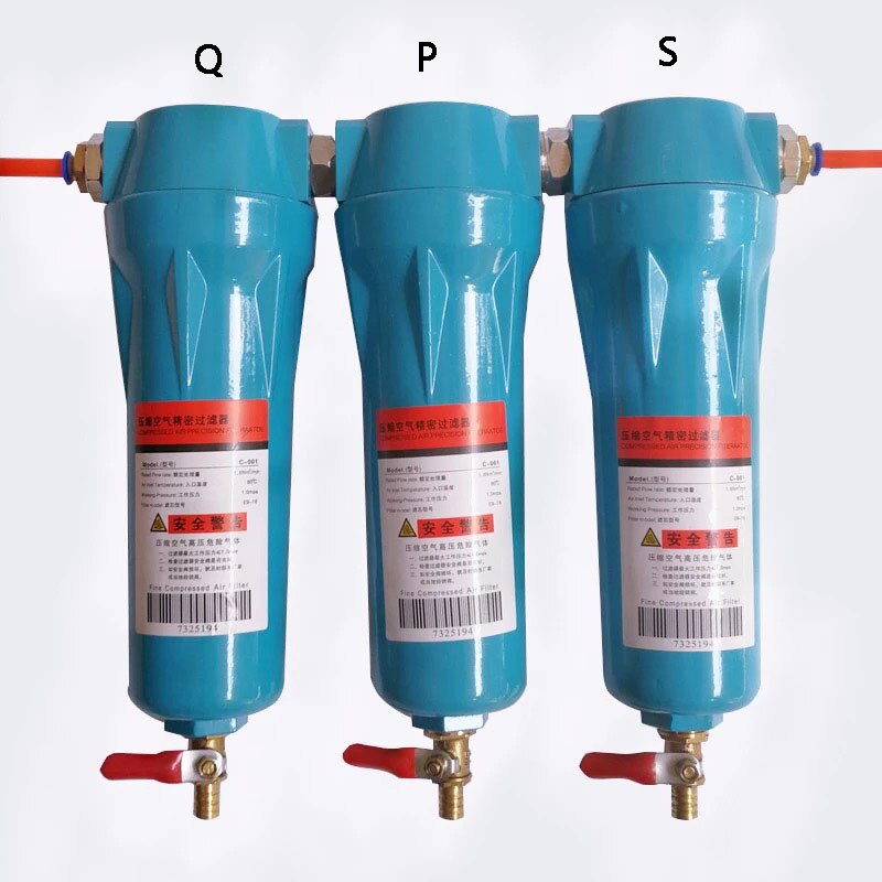 Automatische droge 3/4 " olie-waterafscheider 015 q/ p/s/c luchtcompressor accessoires perslucht precisiefilterdroger qpsc