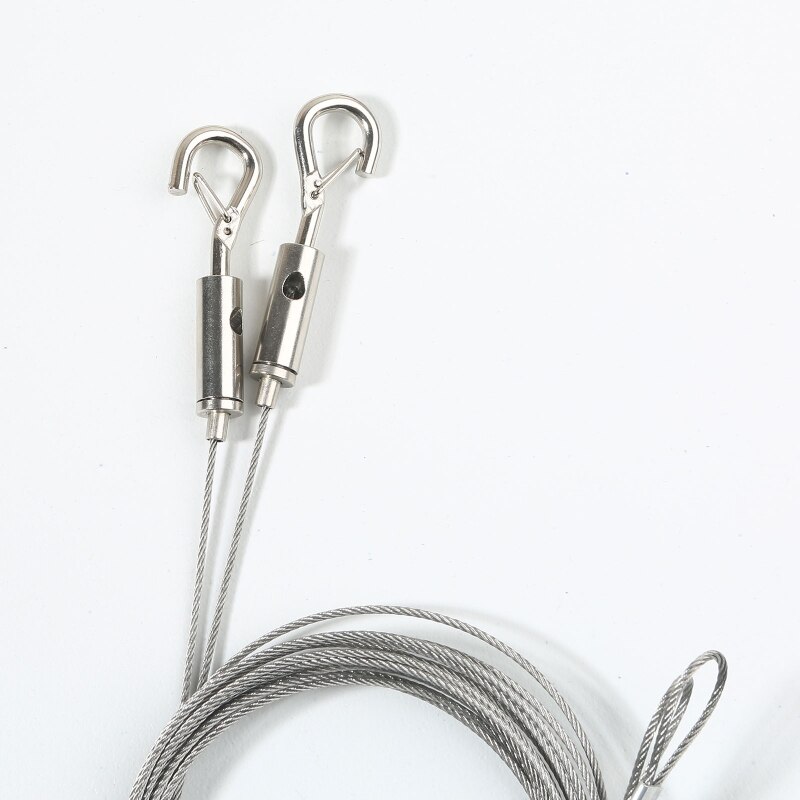 Adjustable Picture Hanging Wire Mirror Frame Kit 2m Stainless Steel Wire Rope for Mirror Hanging Light Lamp Billboards