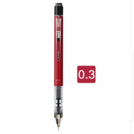 0.3/0.5mm MONO graph Mechanical Pencil Drawing Graphite Drafting Pencils for School Supplies: 03 Red