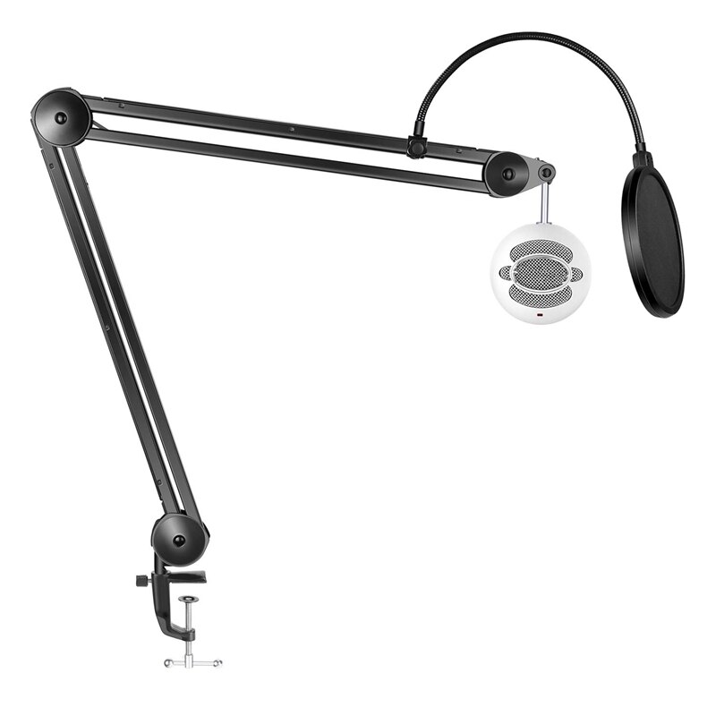 Support de bras de Suspension de Microphone de micro ciseaux et pince de montage de Table, Kit de montage métallique de pare-brise de filtre NW: Type 2