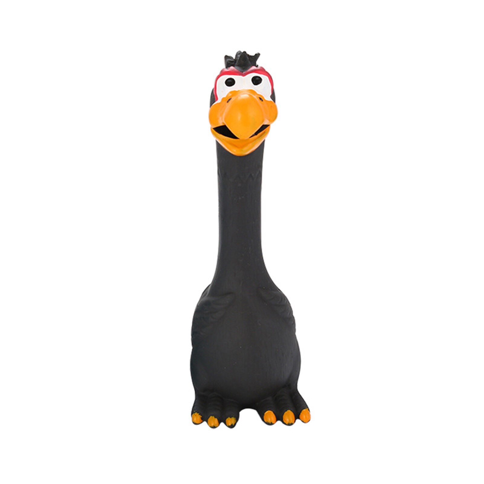 Newest Screaming Chicken Pets Dog Cats Toys Squeeze Squeaky Sound Funny Toy Safety Rubber For Dogs Molar Chew Toys: Black
