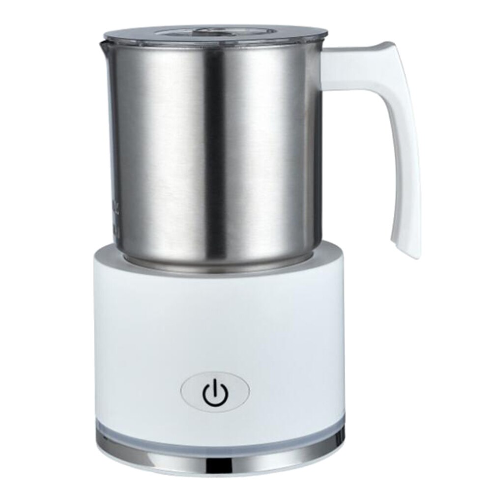 700ml Automatische Milchaufschäumer Milch Dampfer Elektrische Cappuccino Heißer/Kalten Kaffee Edelstahl Kaffee Edelstahl-düse Milch Schäumer Hersteller: Stahl Tasse2 EU Weiß