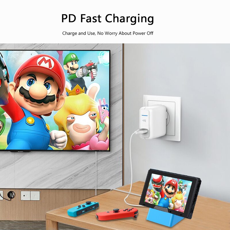 Typ C Dock für Nintendo Schalter Tragbare TV Docking Station USB C zu 4K HDMI-kompatibel USB 3,0 PD für Macbook Pro Handy