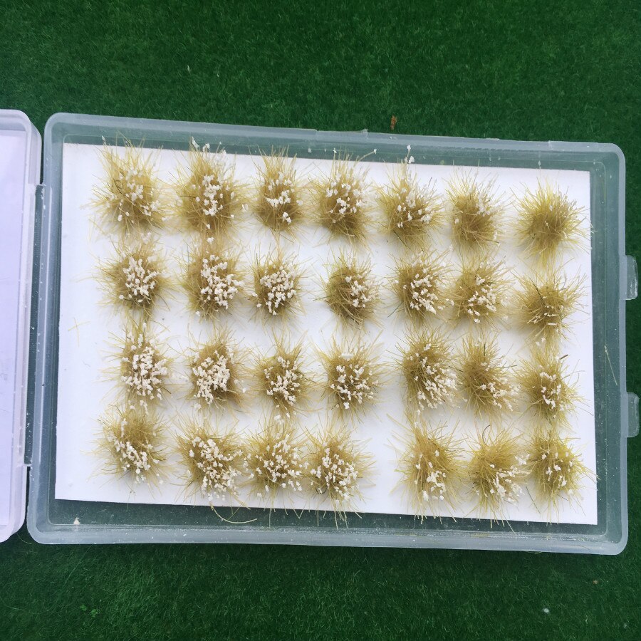 28 einzelne pflanzen, modellgrasbüschel, miniaturgrasbüschel für modelleisenbahnanlagen oder simulationslandschaften