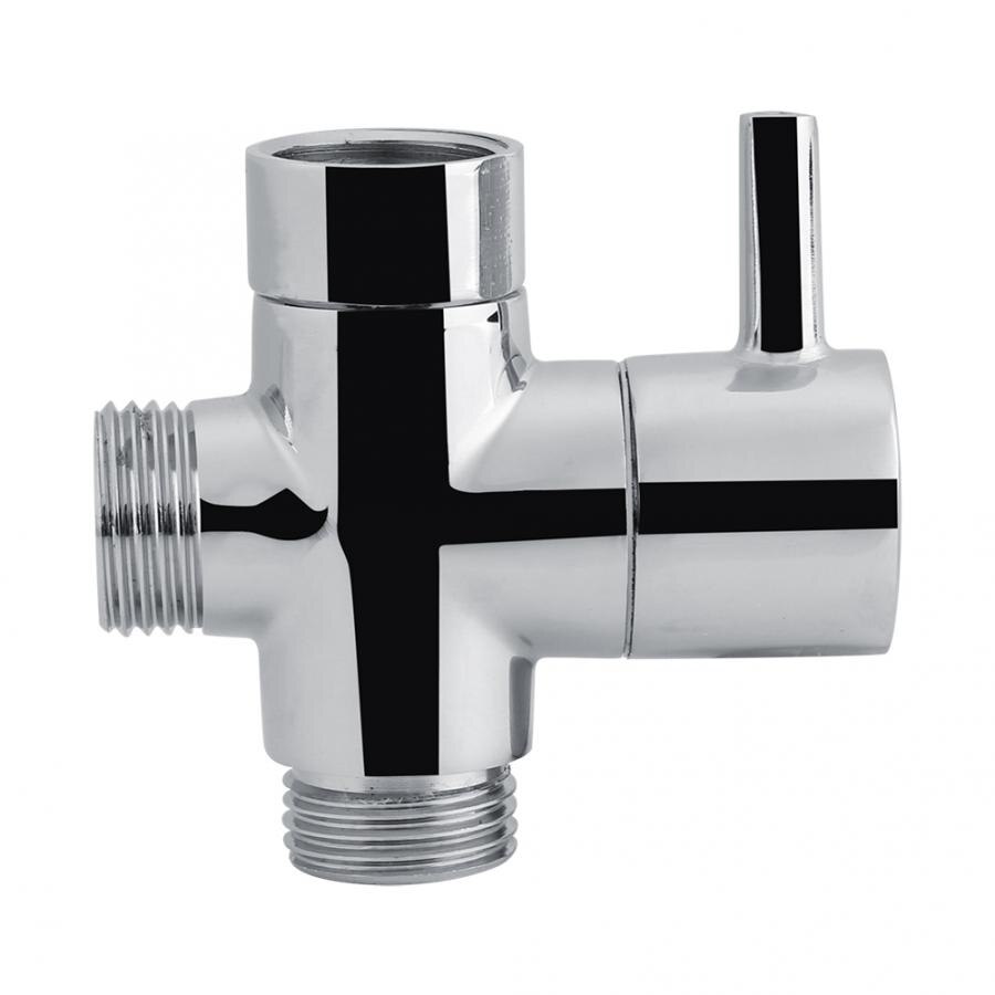 3-- vägs t-form avstängningsventil dusch toalett bidé spruta vattenadapter krom färg  g1/2 & #39 ;& #39 ; badrum duschdelar