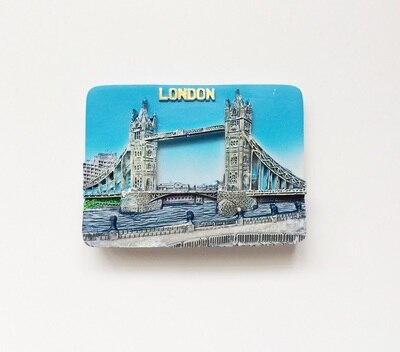 Metal 3D Fridge Magnets British Tourist Souvenir London Big Ben Decorative Refrigerator Magnetic Stickers: Light Green