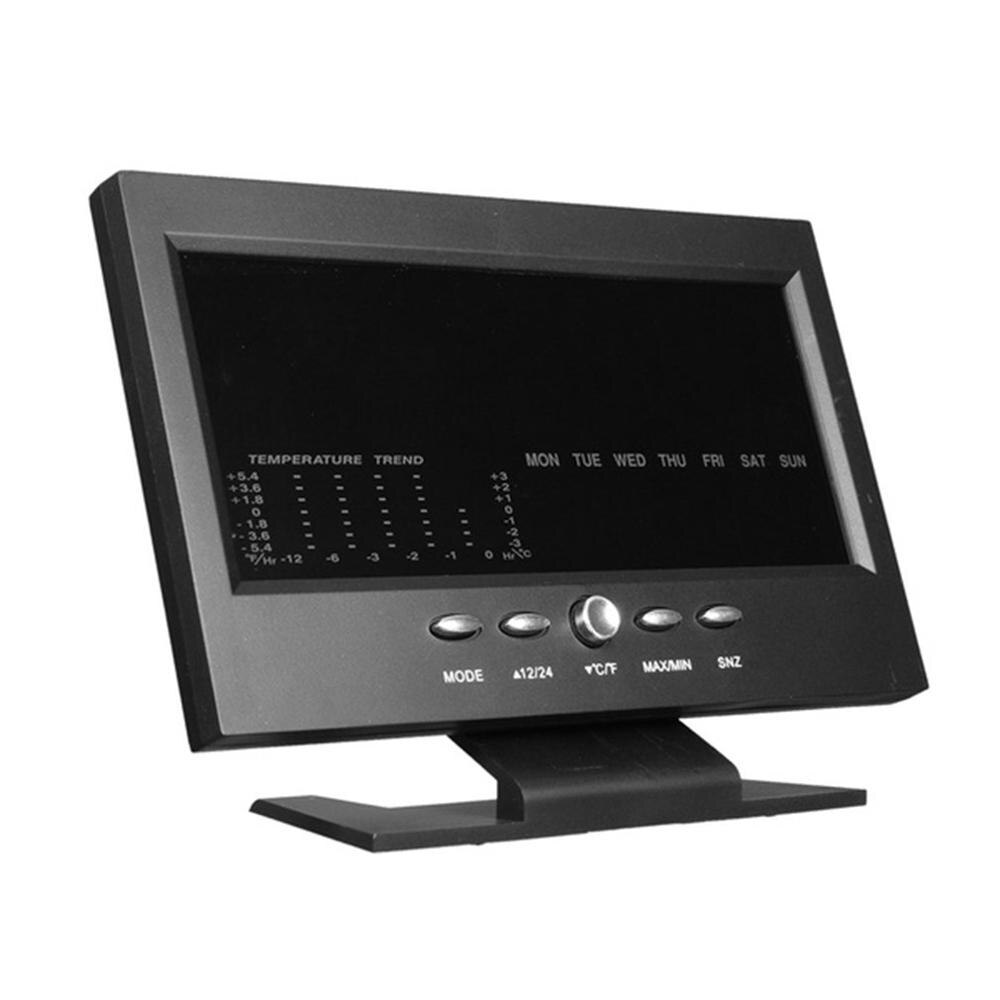 Multi-función de la gran pantalla de reloj, calendario perpetuo Led con luz de fondo el pronóstico del tiempo pantalla Digital de escritorio reloj