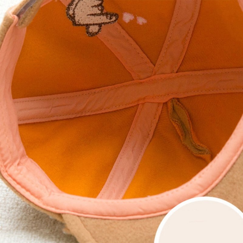 Baby peuter jongen meisje pet snapback pet pet met klep schattige oog bedrukte bontbal baseball pet 6-24m